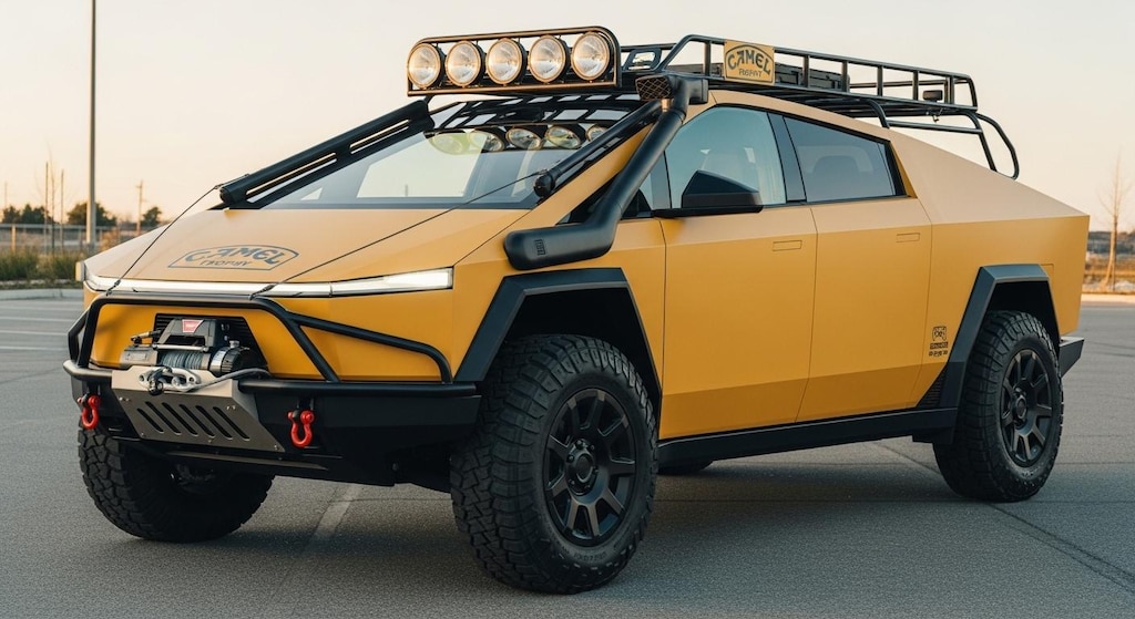 テスラサイバートラックキャメルトロフィー仕様