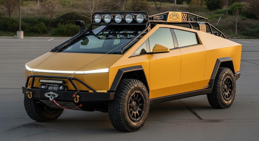 テスラサイバートラックキャメルトロフィー仕様