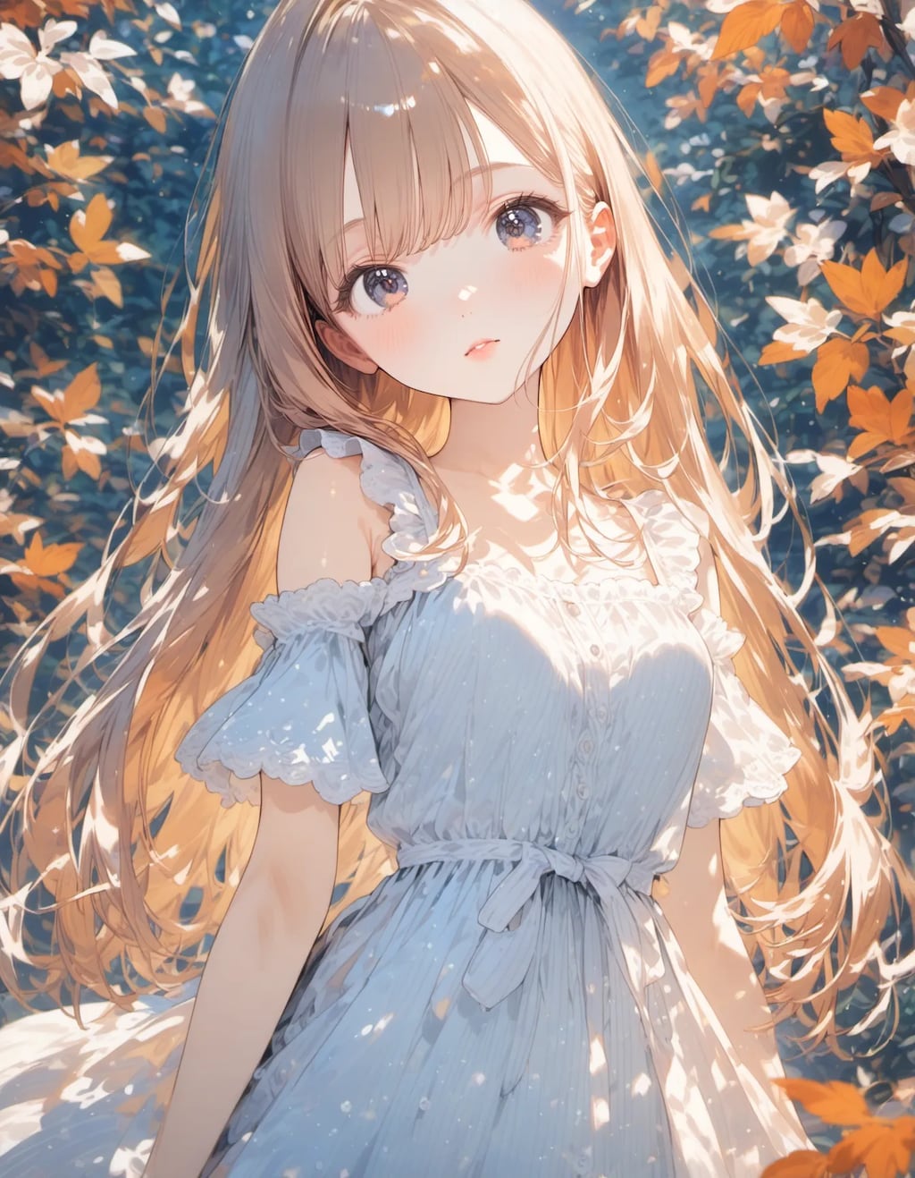 Golden Silence Among Leaves