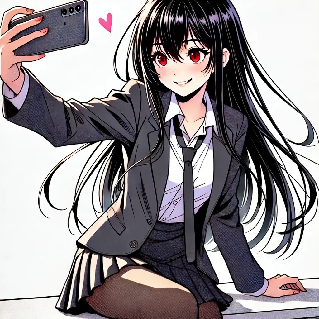 自撮り中リナちゃん