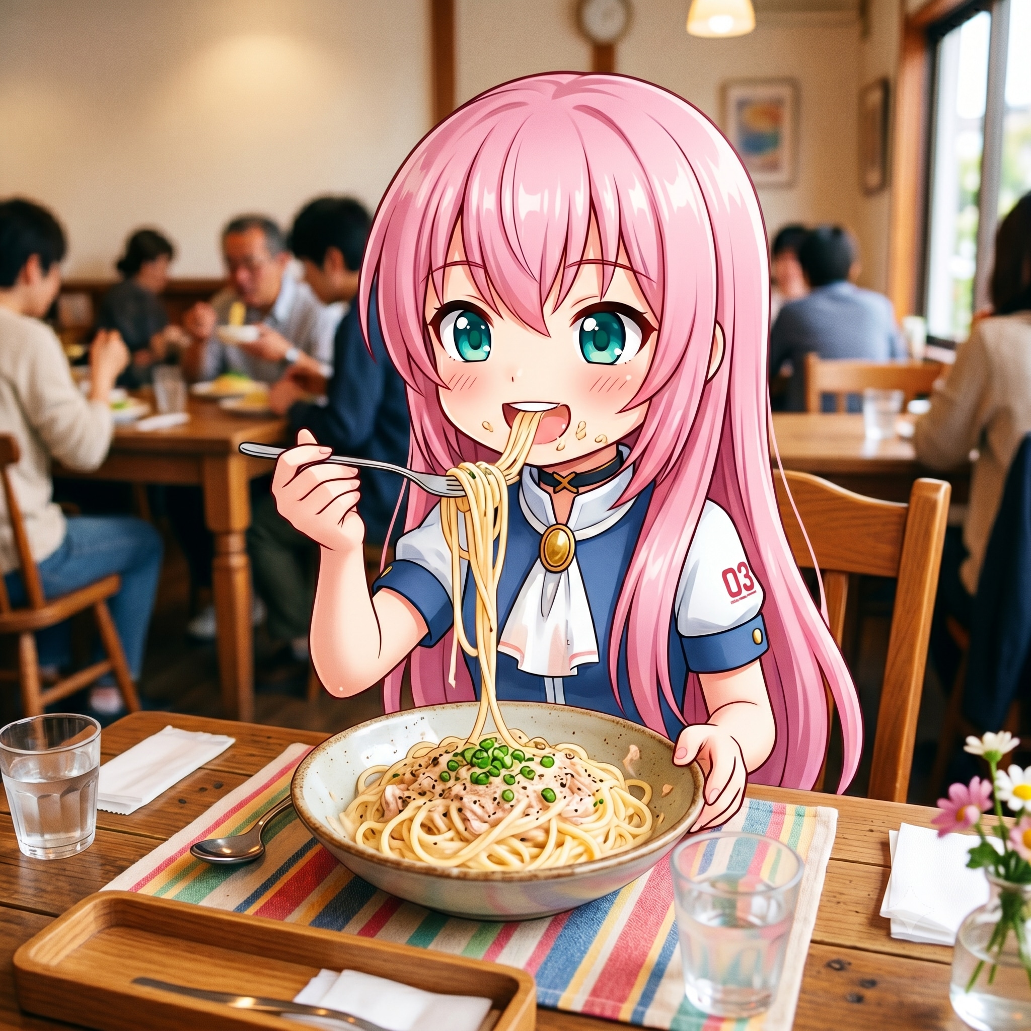 今日のお昼はツナマヨパスタです