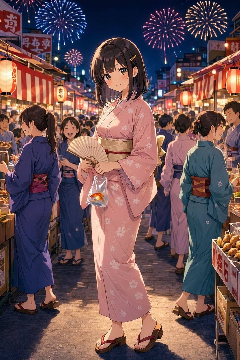 夏祭り(MAI-Image-2.5-Flash)(4) | の人気AIイラスト・グラビア
