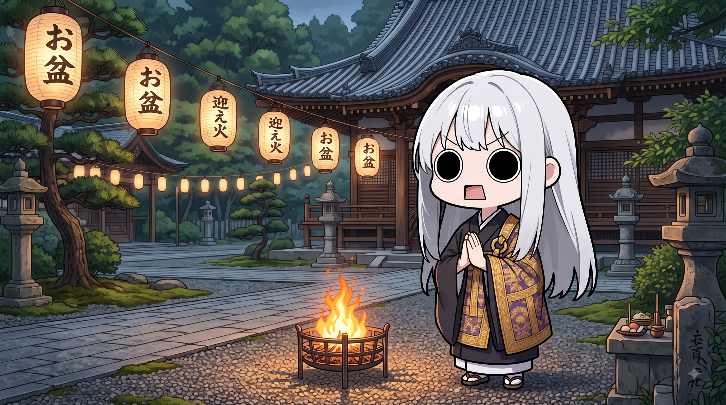 盂蘭盆会迎え火えらいこっちゃ嬢 | の人気AIイラスト・グラビア