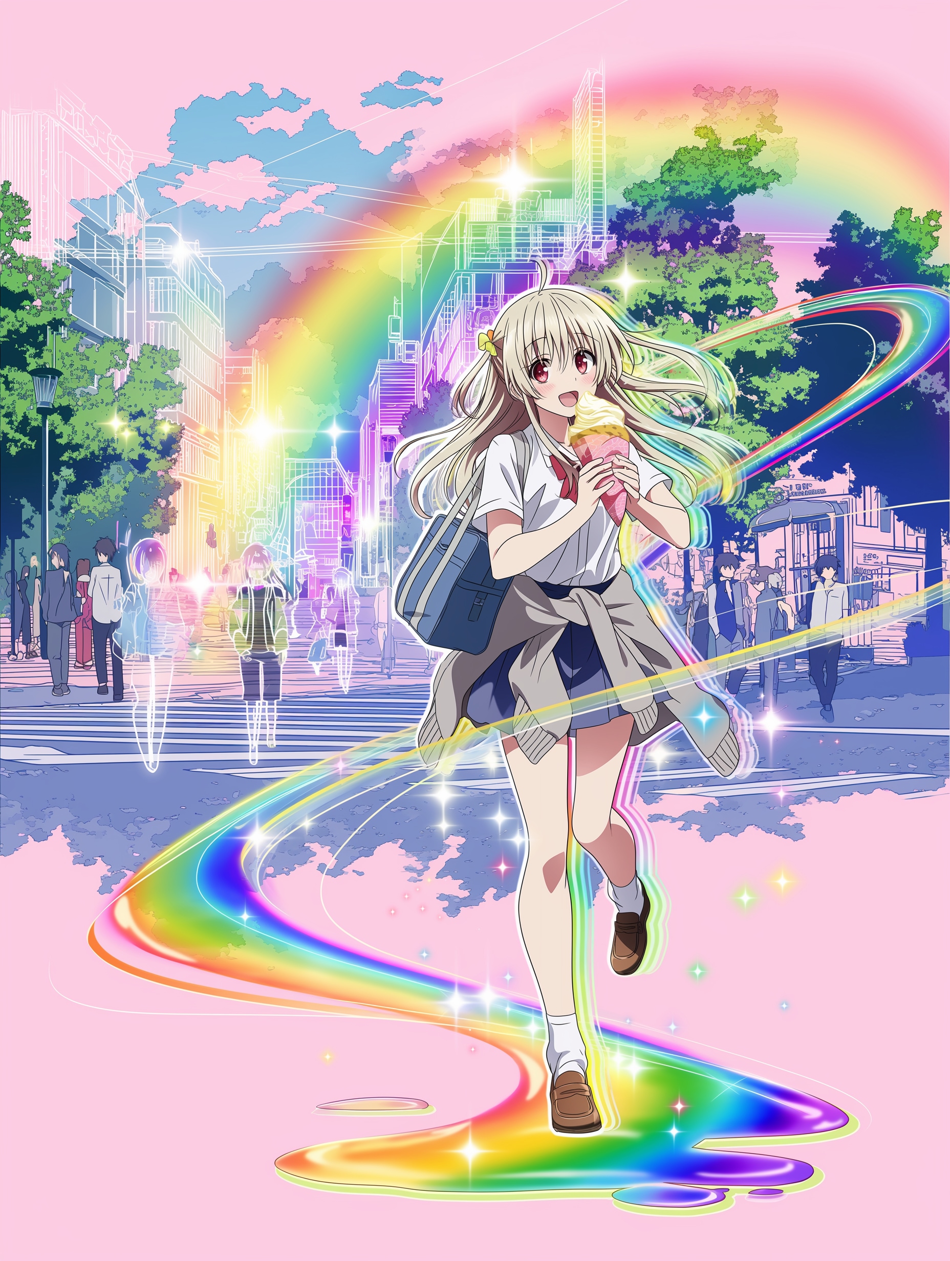 虹の通学路 | の人気AIイラスト・グラビア