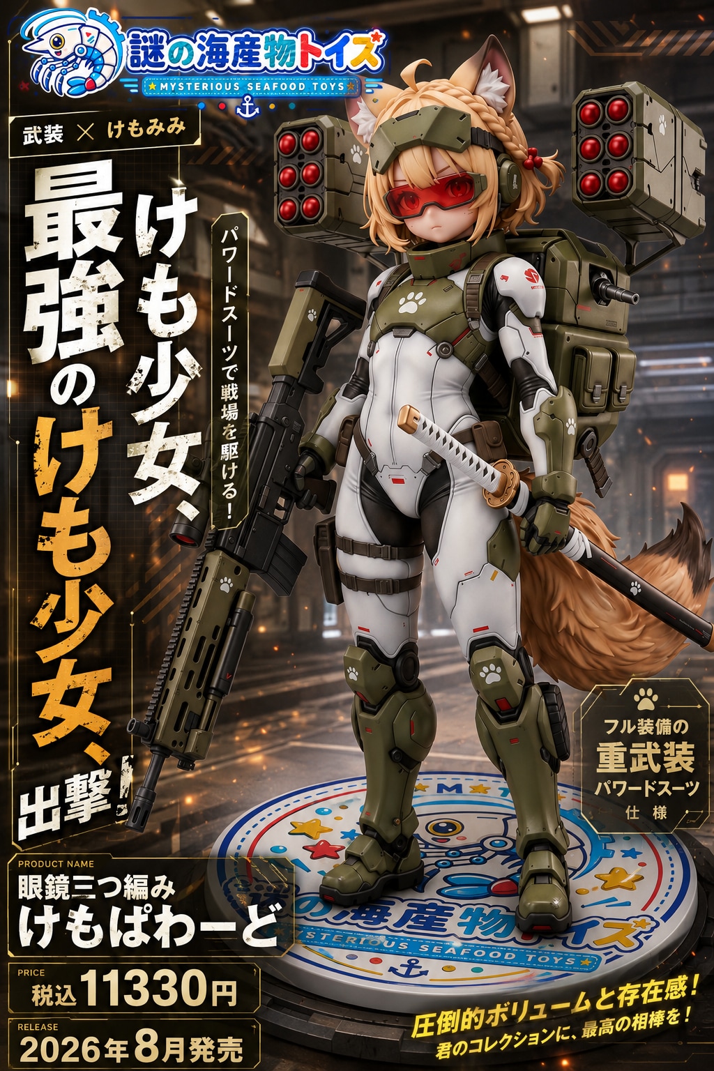 眼鏡三つ編みけもぱわーど！