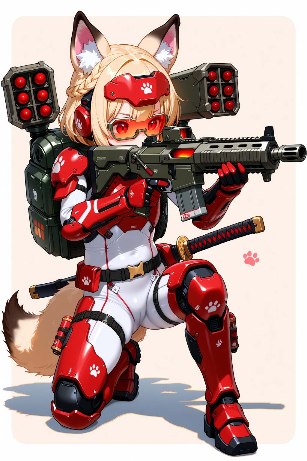 眼鏡三つ編みけもぱわーど！
