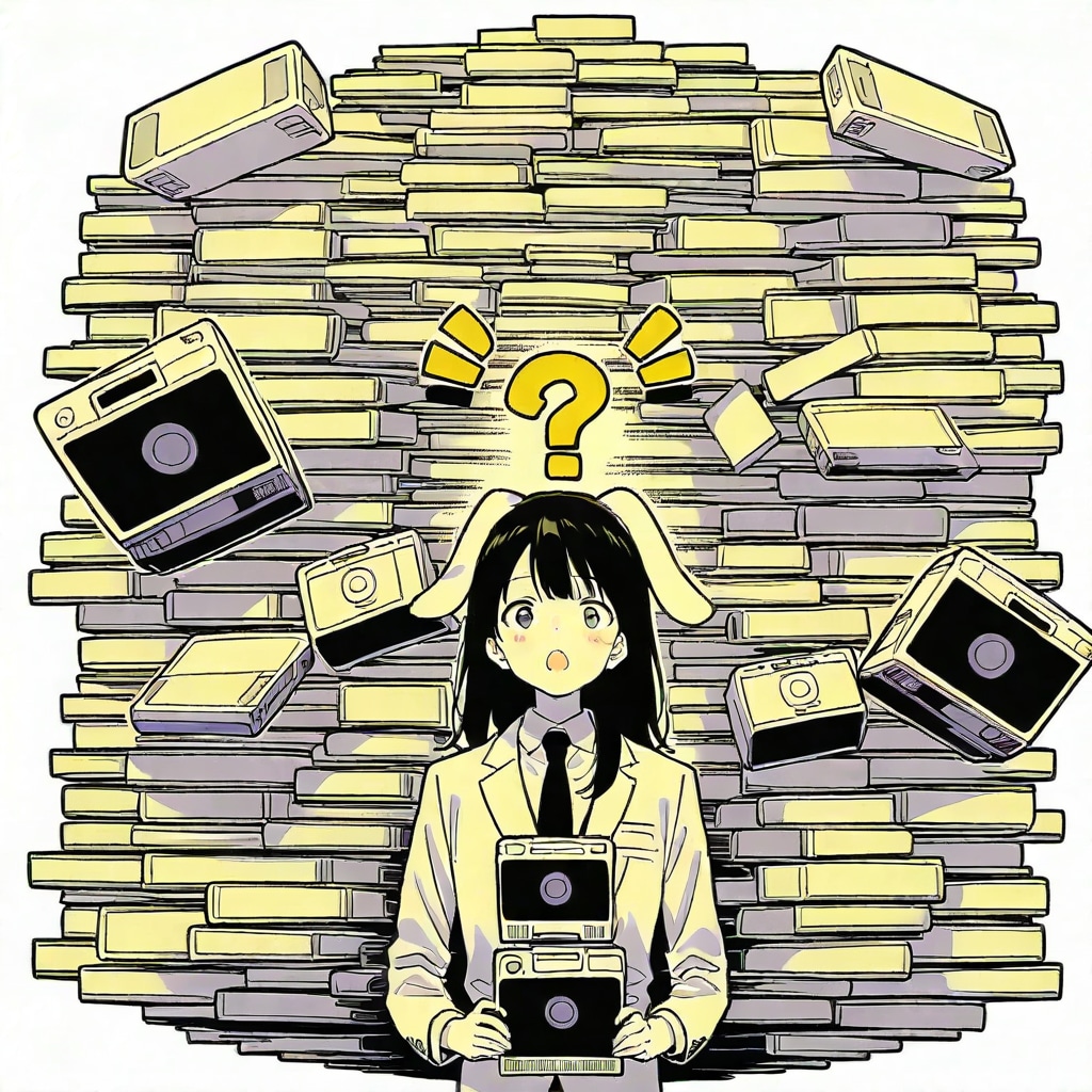 疑問符ウサ耳ガール