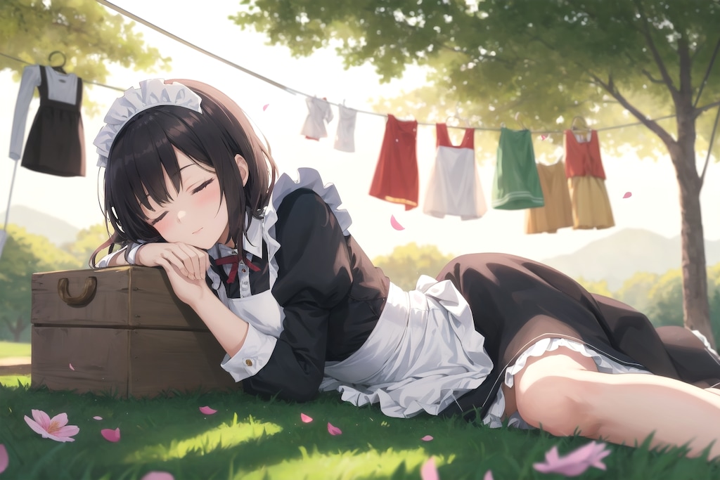 お洗濯日和は、お昼寝日和