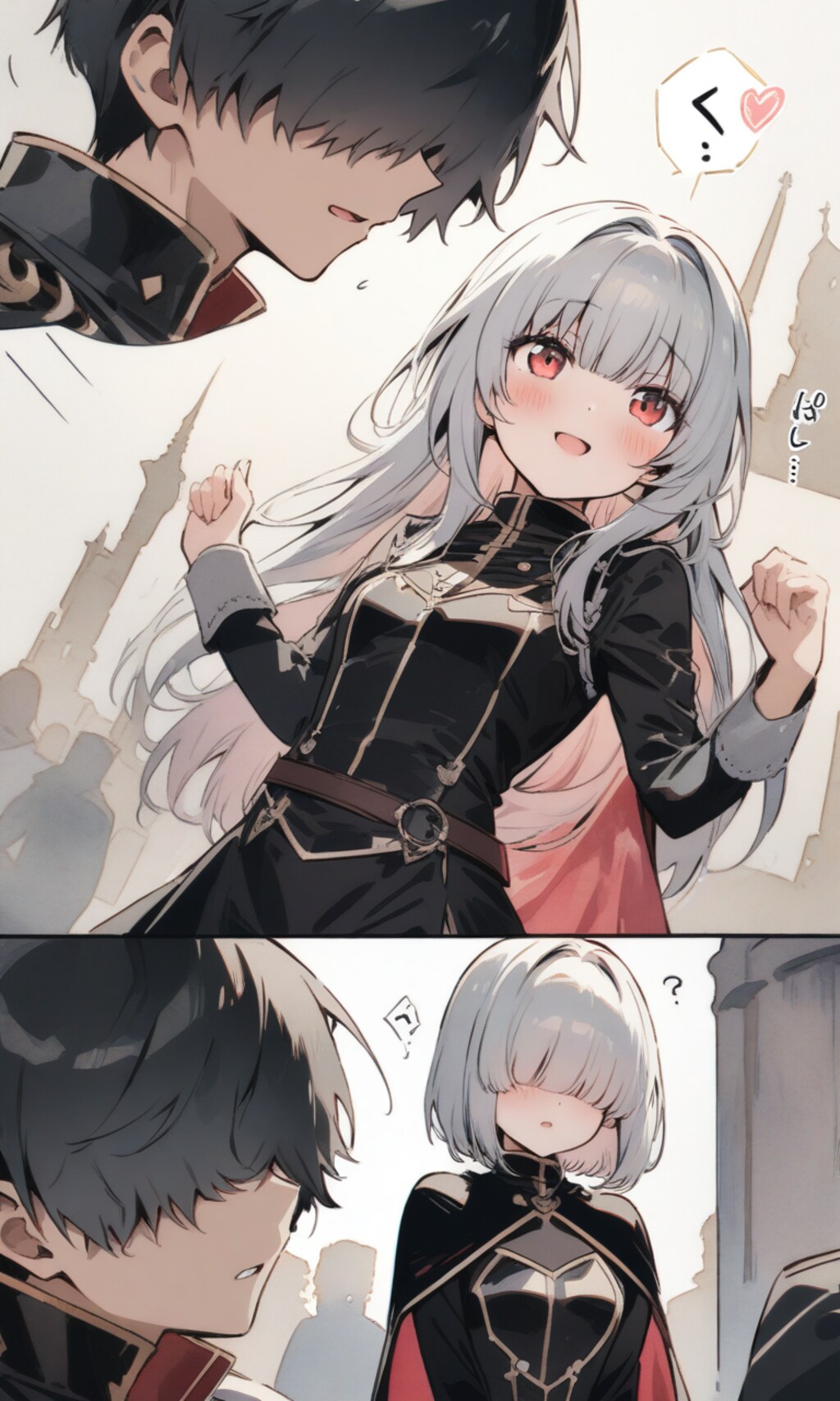 壁ドンで胸キュンしたいメカクレの子