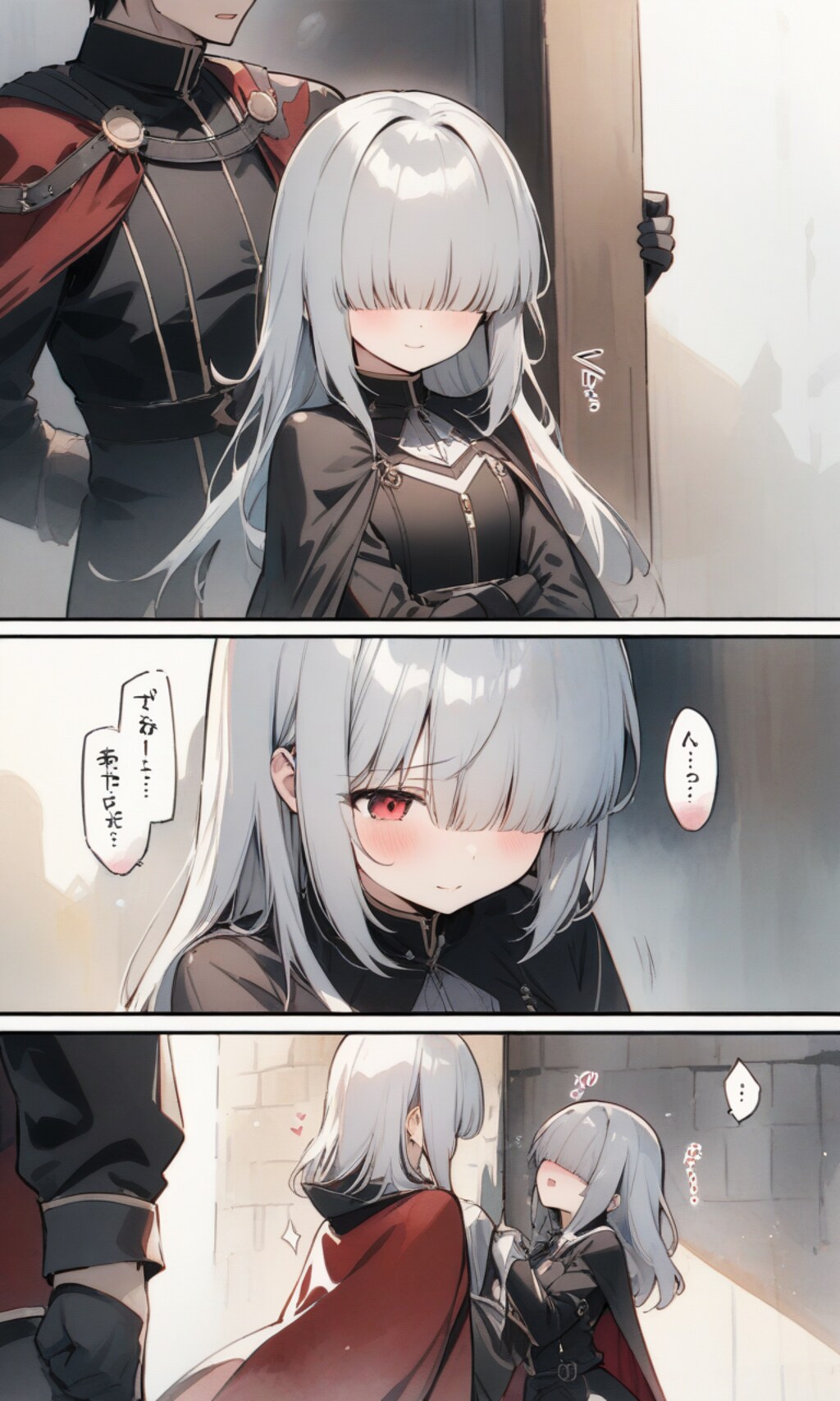 壁ドンで胸キュンしたいメカクレの子