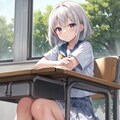07.儚げな表情の女の子 5枚目