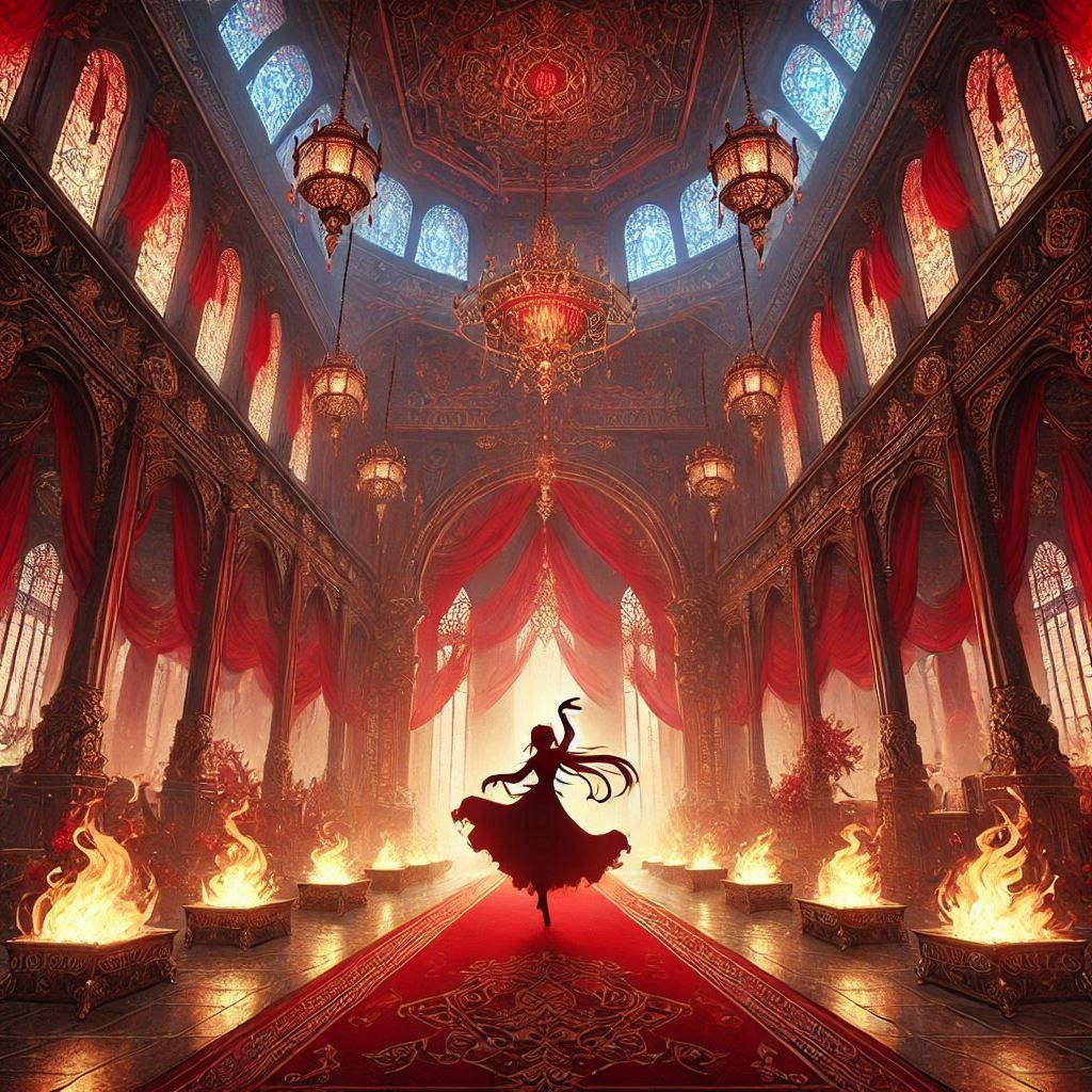 炎と踊るシルエット | の人気AIイラスト・グラビア