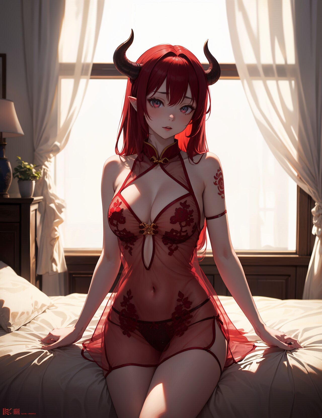 淫魔さんE透け下着(LORA紹介)