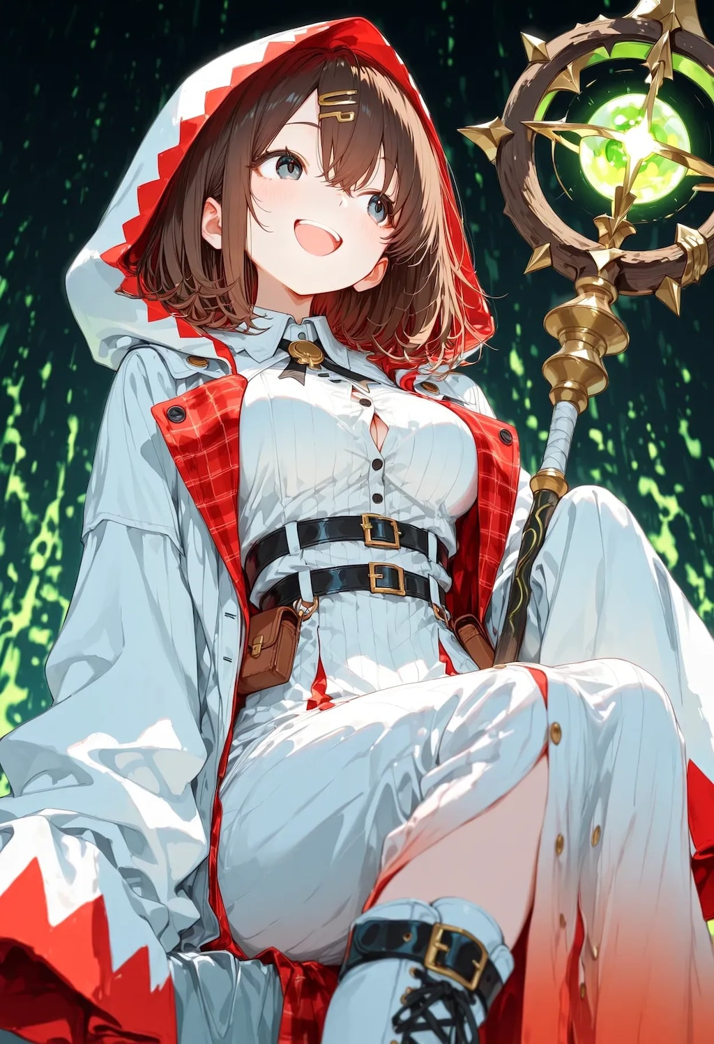 ブカブカ袖な白魔道士 シロマちゃん