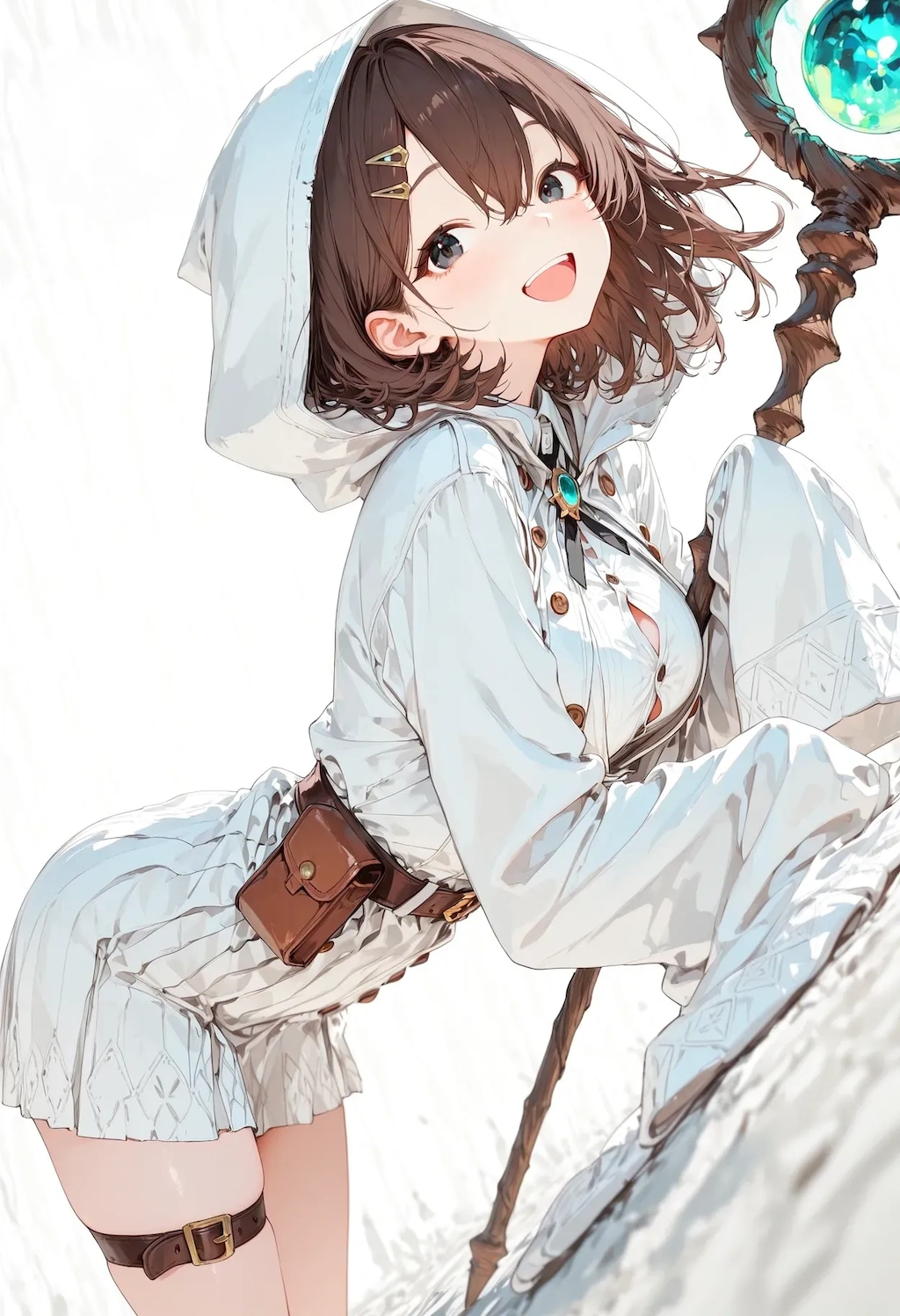 ブカブカ袖な白魔道士 シロマちゃん