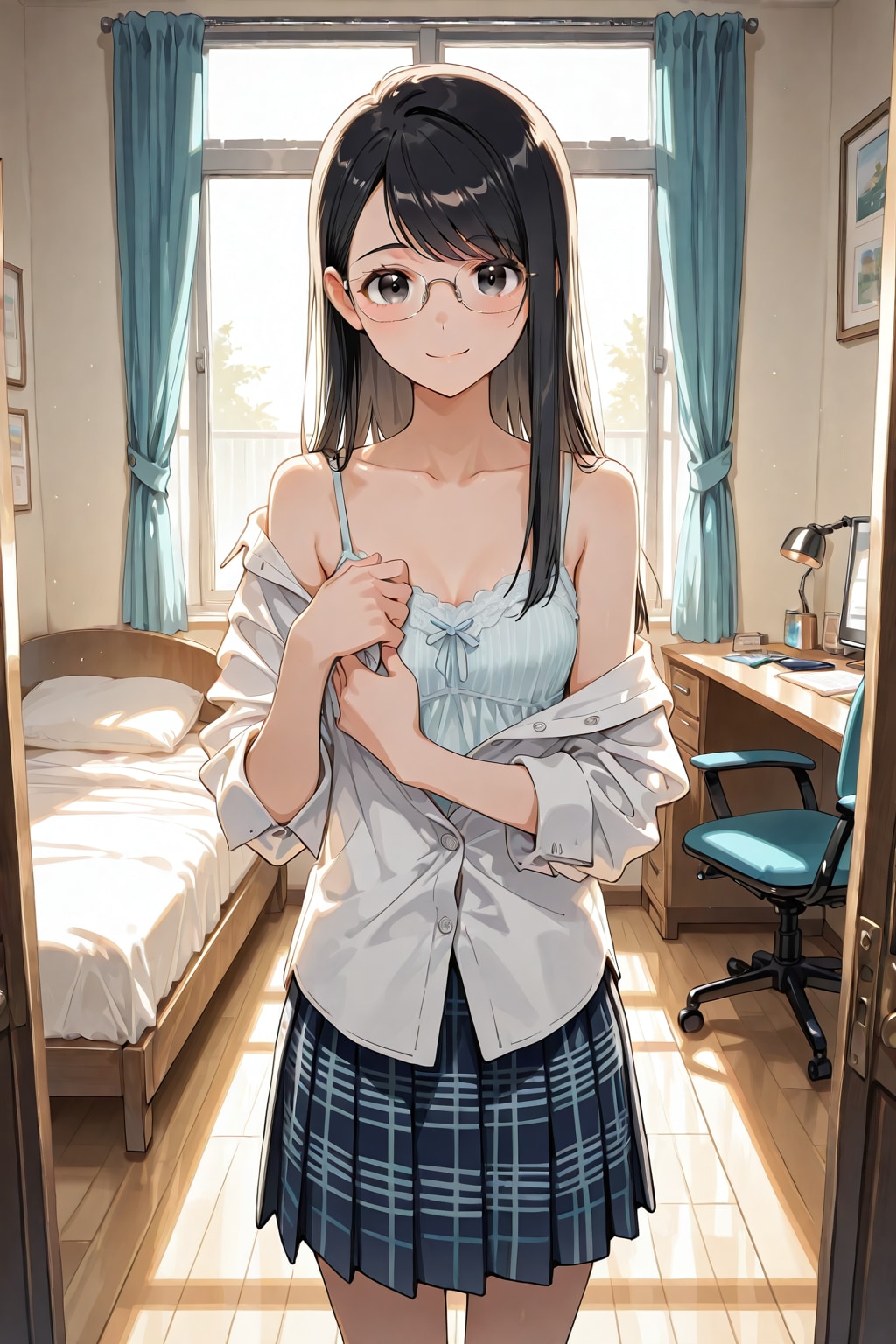眼鏡×公立ダサ制服女子１４