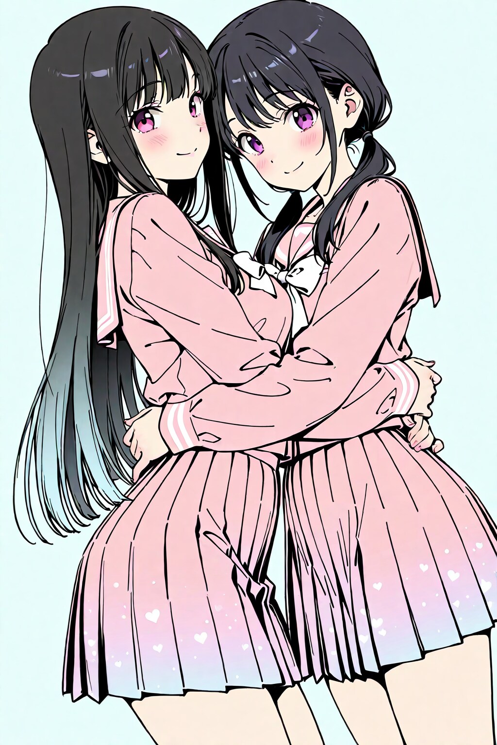 パステルカラーセーラー服