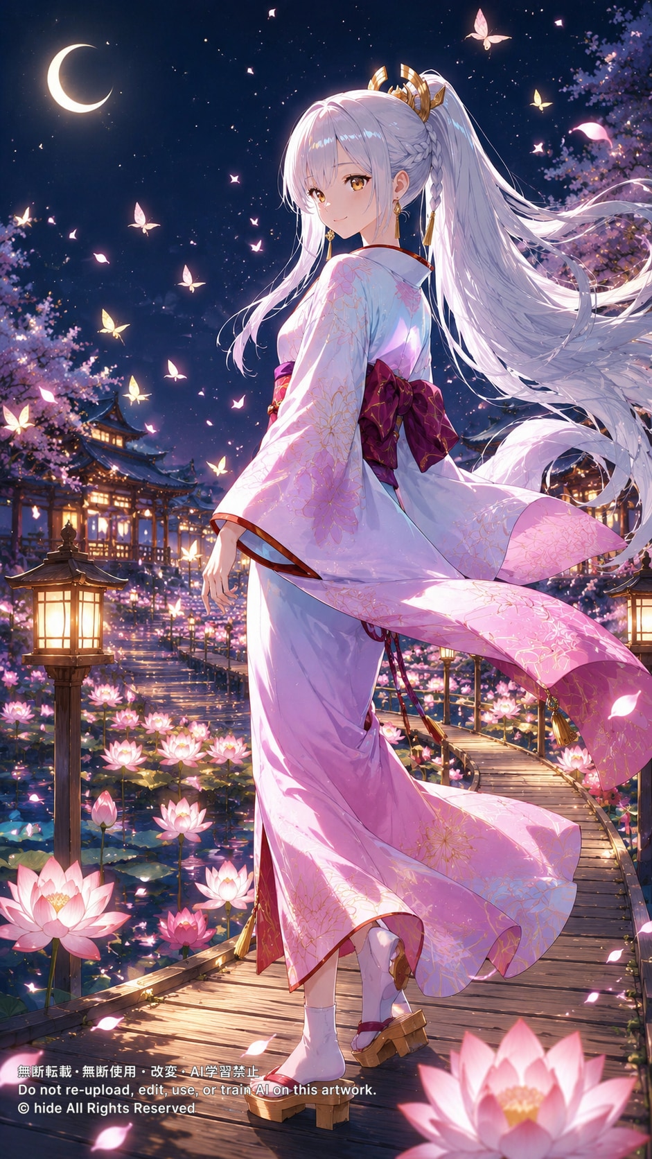 🌙 月夜に舞うイザナミさん | の人気AIイラスト・グラビア