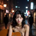 夜のストリートミュージシャン 3枚目