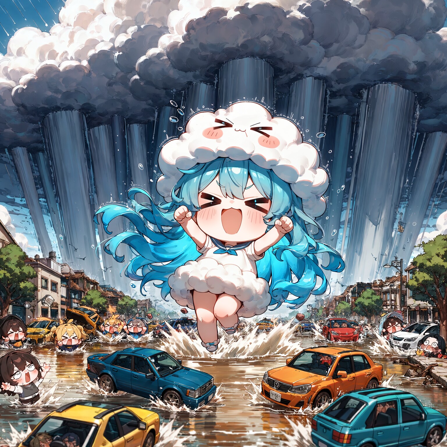 線状降水帯ちゃん