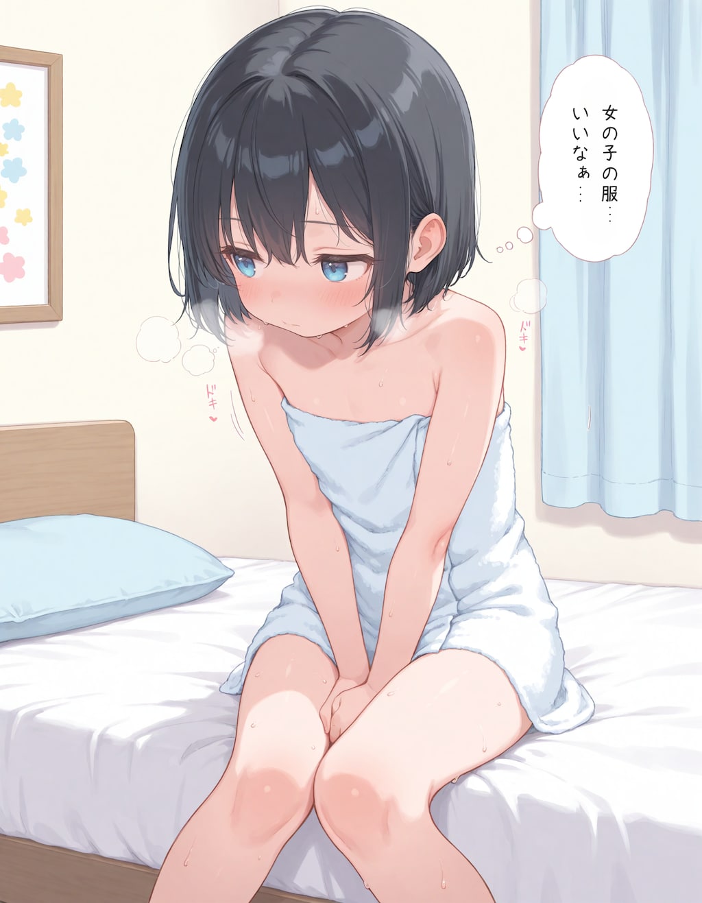 女の子の下着をつける男の娘3