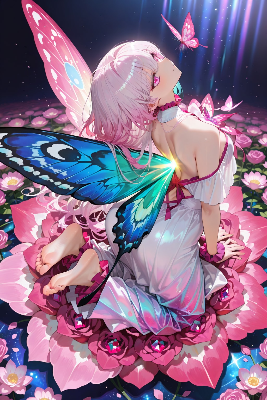 もっと話して…と親近感を感じ始めた蝶の精霊…🧚🏻