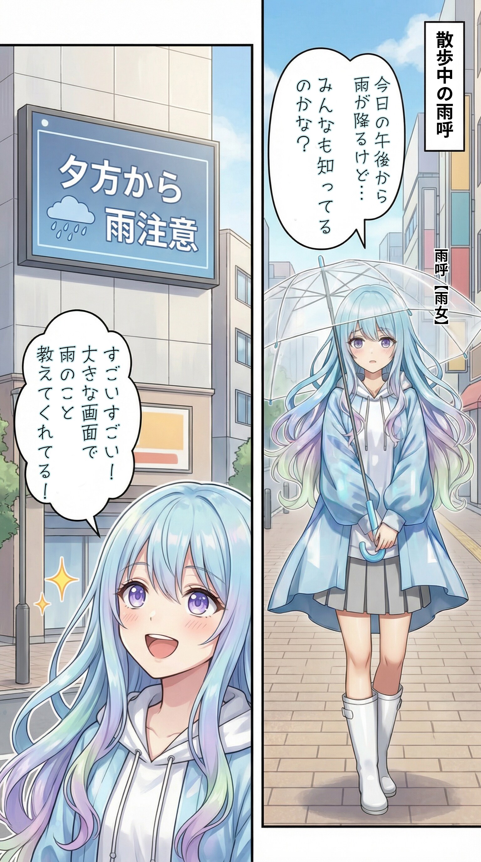天気予報【雨呼（河童）】