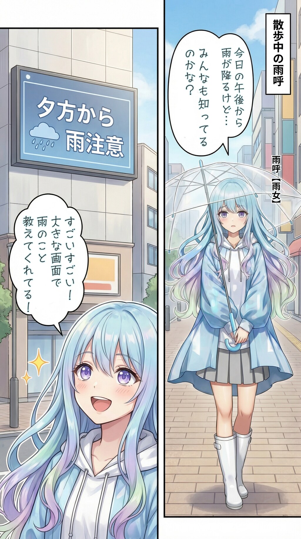 天気予報【雨呼（河童）】