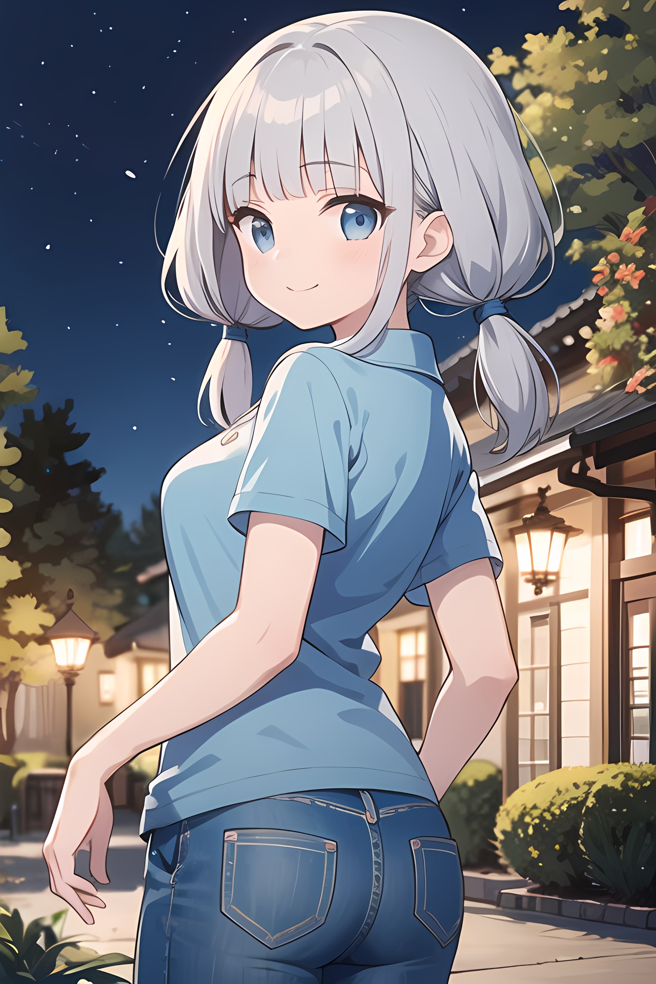 夜の散歩 | の人気AIイラスト・グラビア