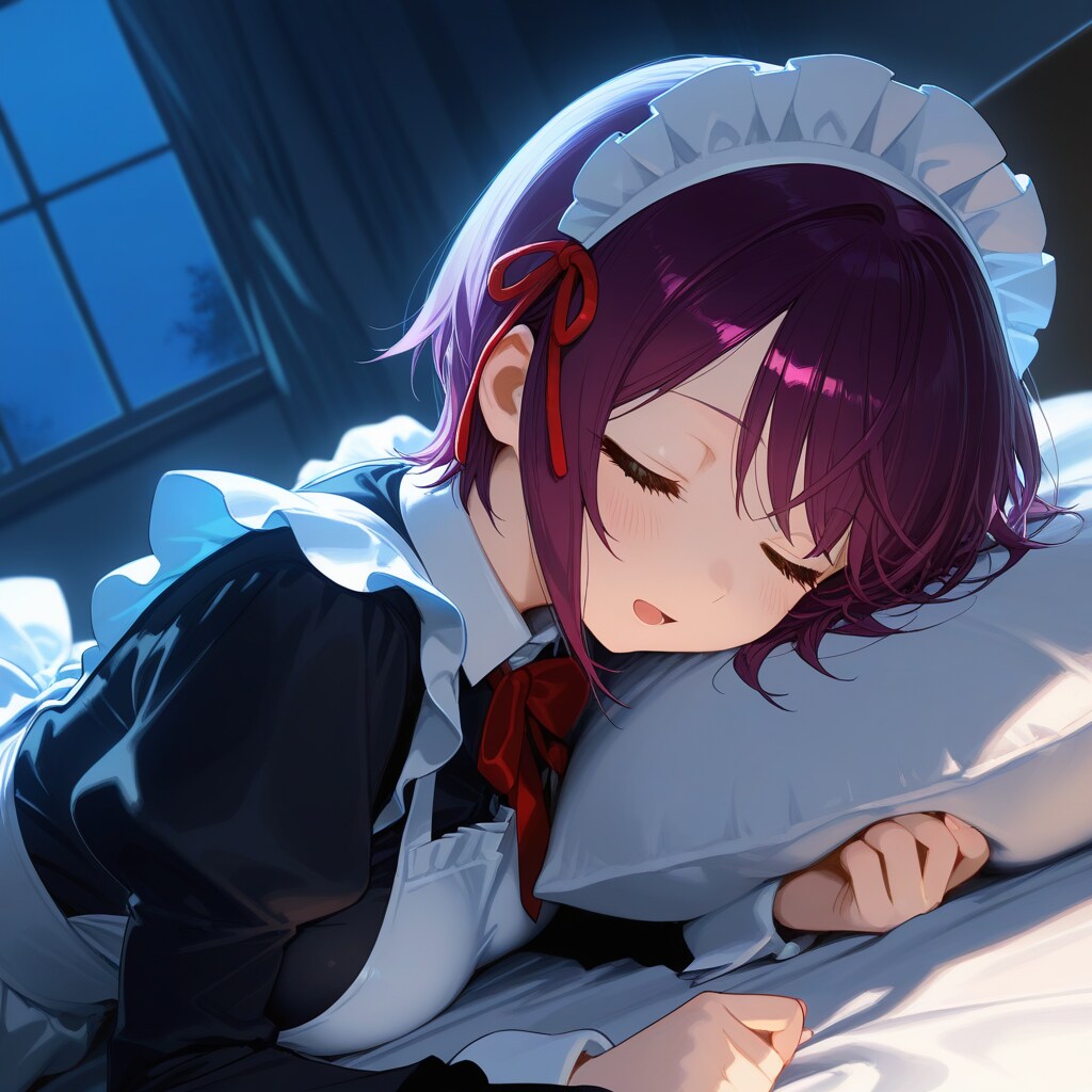 おやすみなさい（挨拶メイドの芽衣ちゃん）