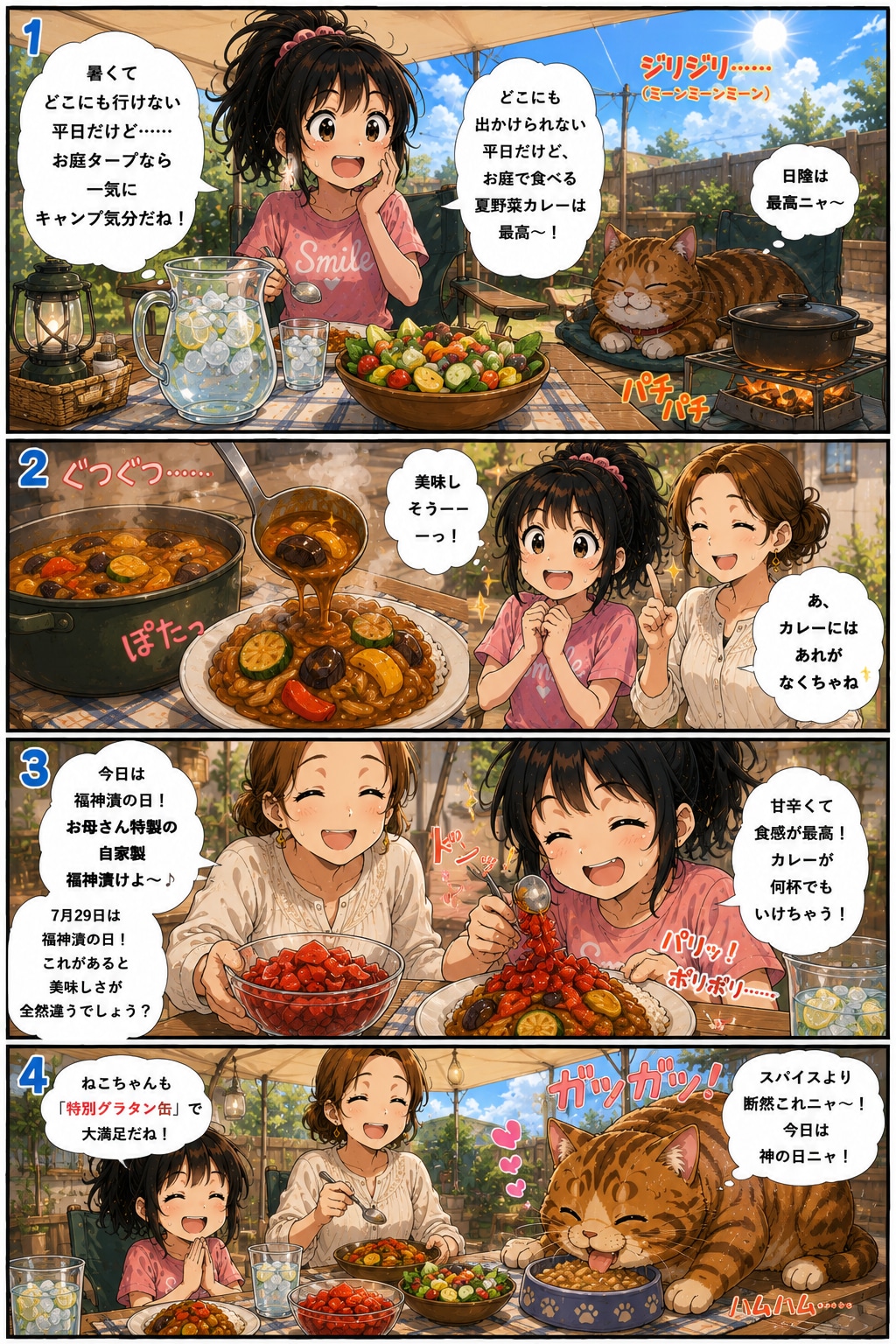 夏はお庭でカレーでしょ～！！