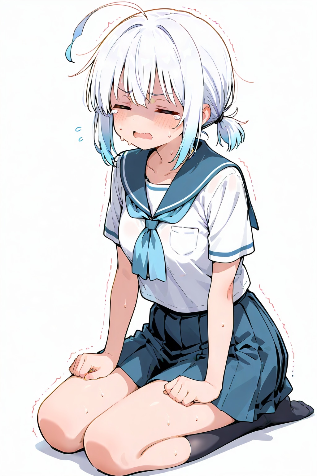 反省　（足が・・足が・・） | の人気AIイラスト・グラビア