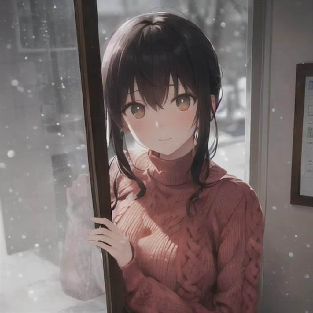 赤いセーター　　３