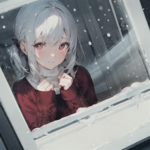 赤いセーター　　３ | の人気AIイラスト・グラビア