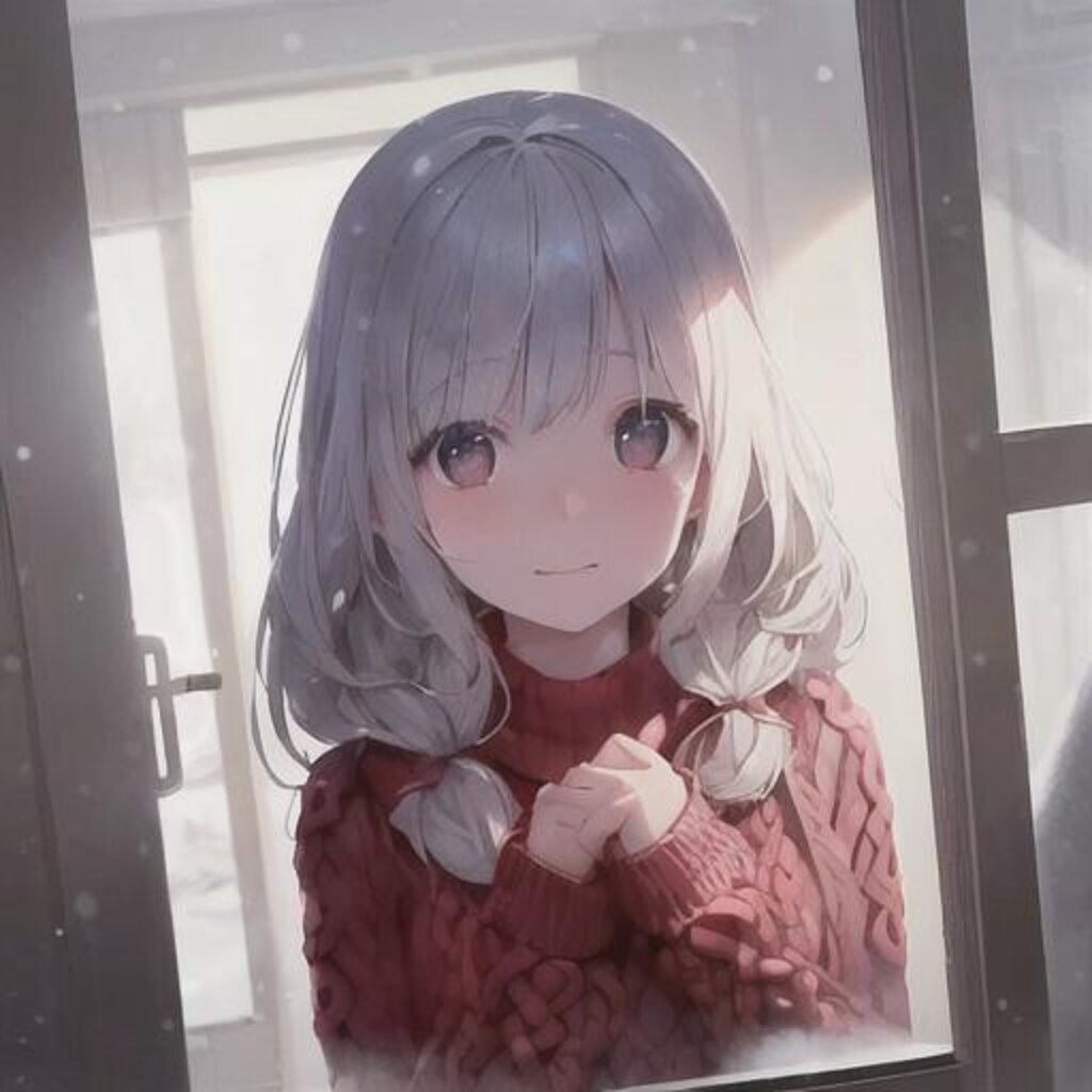 赤いセーター　　３