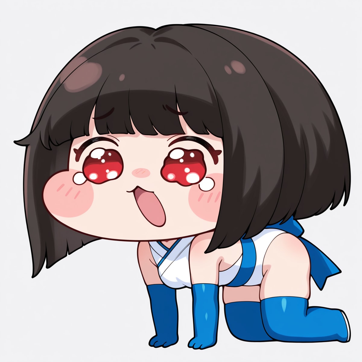 うちの子達があのもちもちほっぺ大作戦に・・・！？ | の人気AIイラスト・グラビア