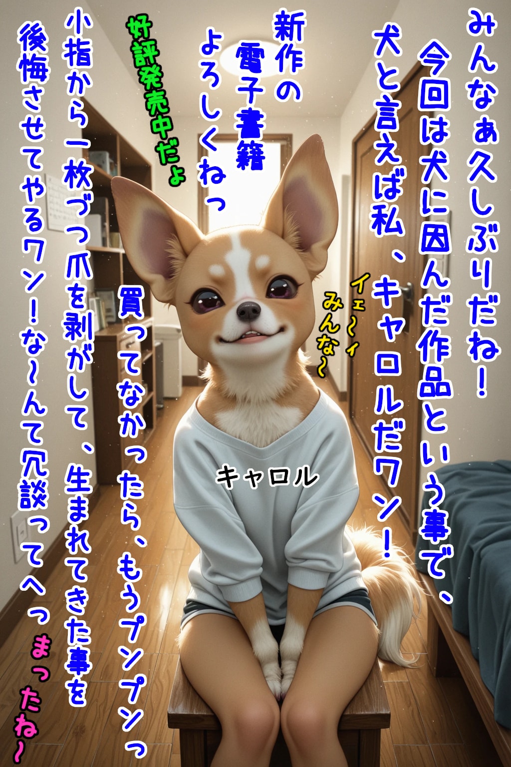 【宣伝】「巨乳飼い主の愛犬がキモいおじさん（人間）になったから元の姿に戻す為、言われるままにご奉仕したけど、実はストーカーおやじだった件」販売中