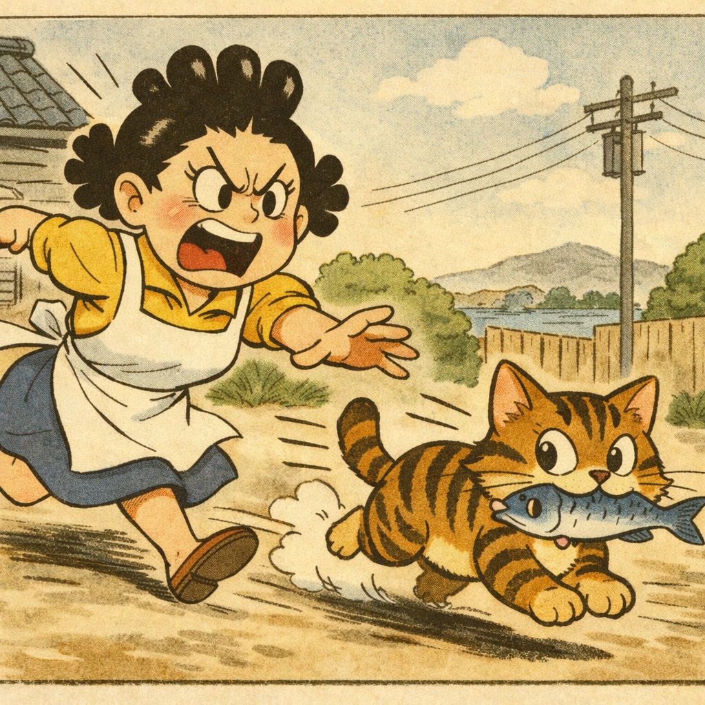 追いかけて〜追いかけて〜🎵🎵 　　　　　　追いかけてェェ〜ドラ猫〜🎵🎵 | の人気AIイラスト・グラビア