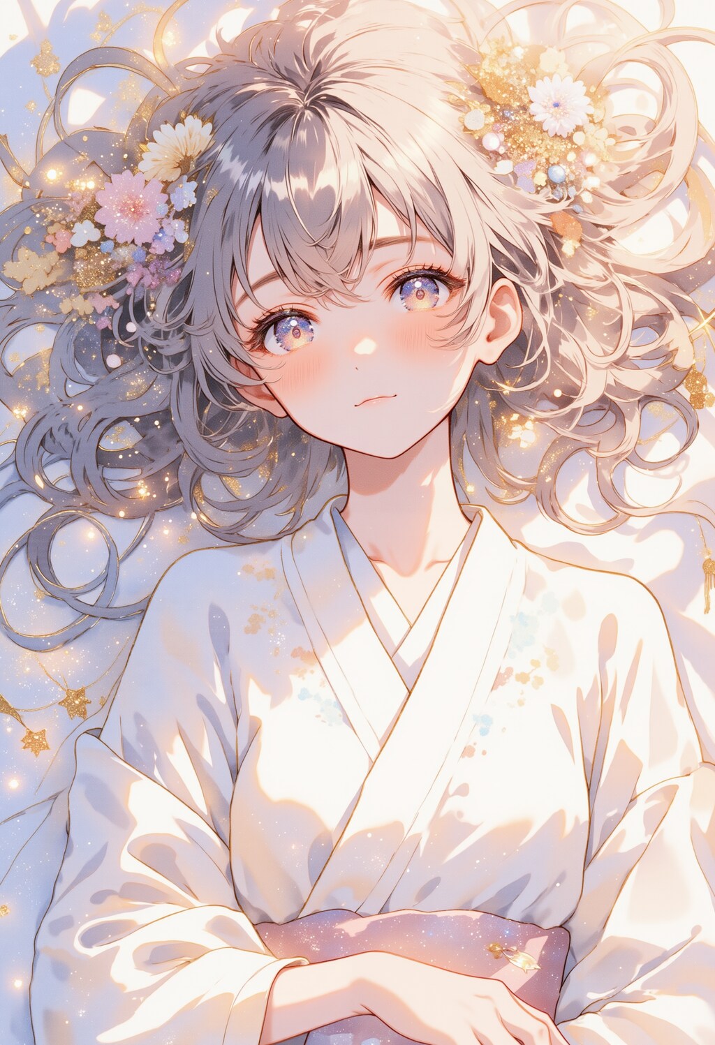 頬を赤くしている女の子