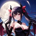 小悪魔黒髪ツインテ 3枚目