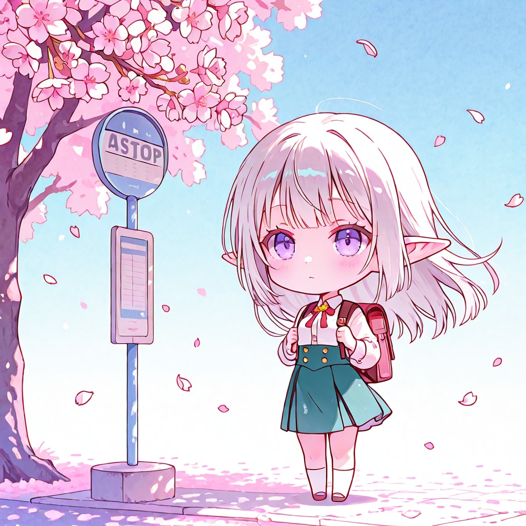 バス待ち | の人気AIイラスト・グラビア