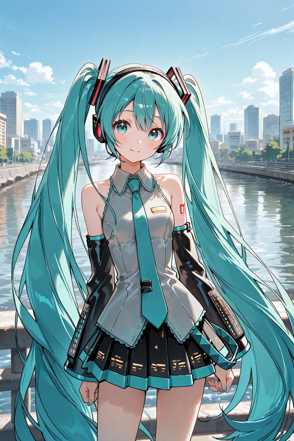 川辺で涼む