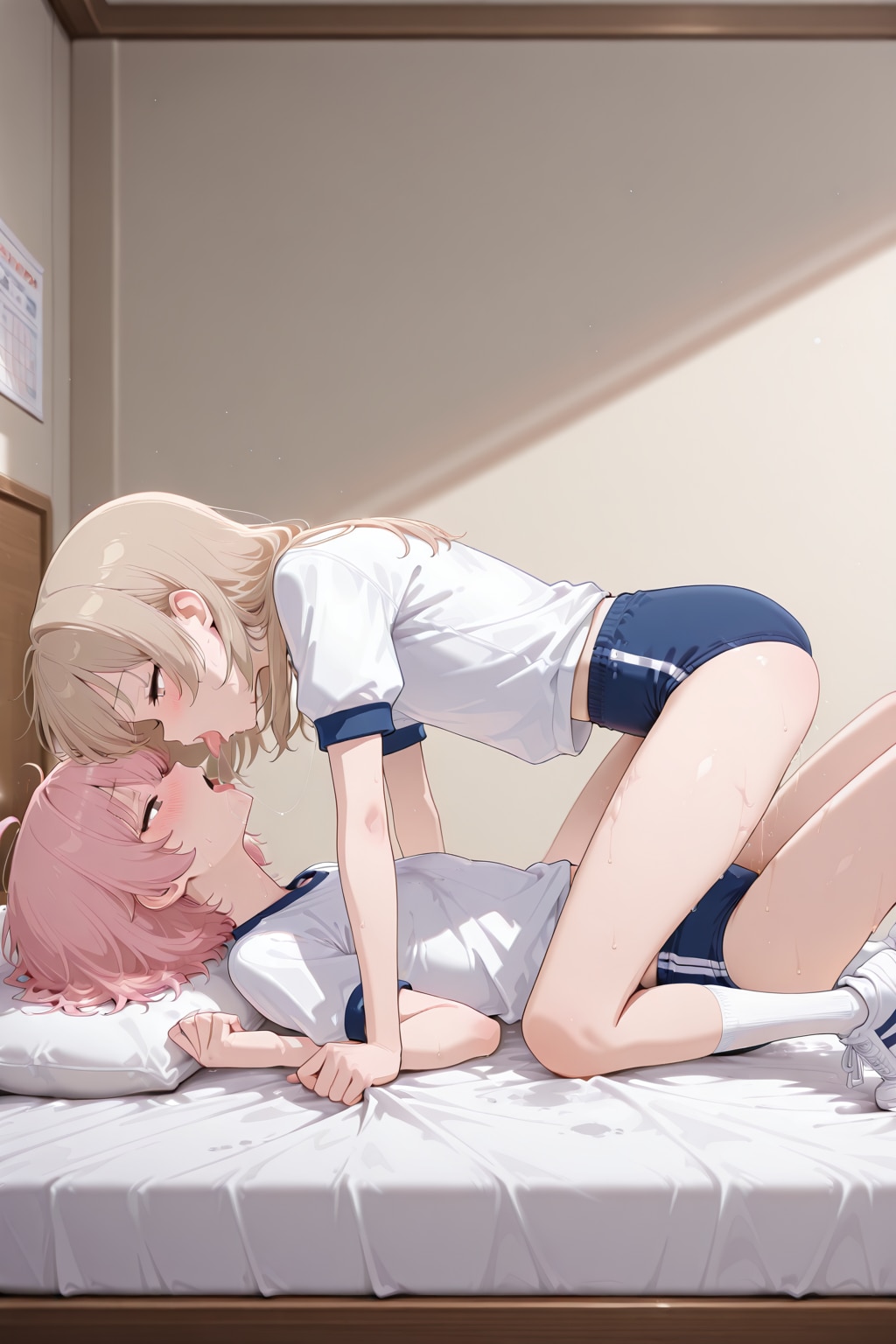お互い好きすぎて我慢できないブルマ少女たち