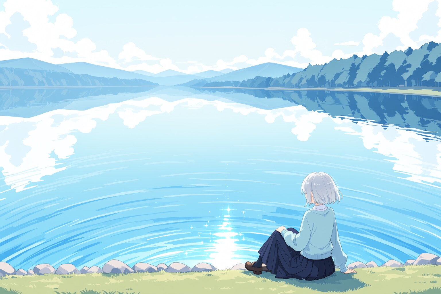 湖畔 | chichi-pui（ちちぷい）AIイラスト専用の投稿＆生成サイト