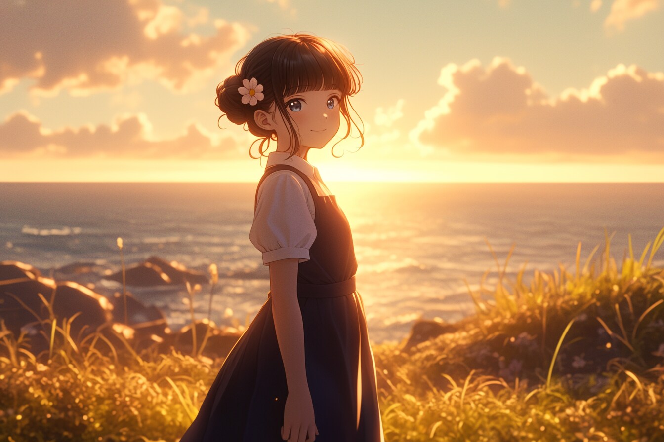 夕暮れのおだんごちゃん🍡✨78 | の人気AIイラスト・グラビア