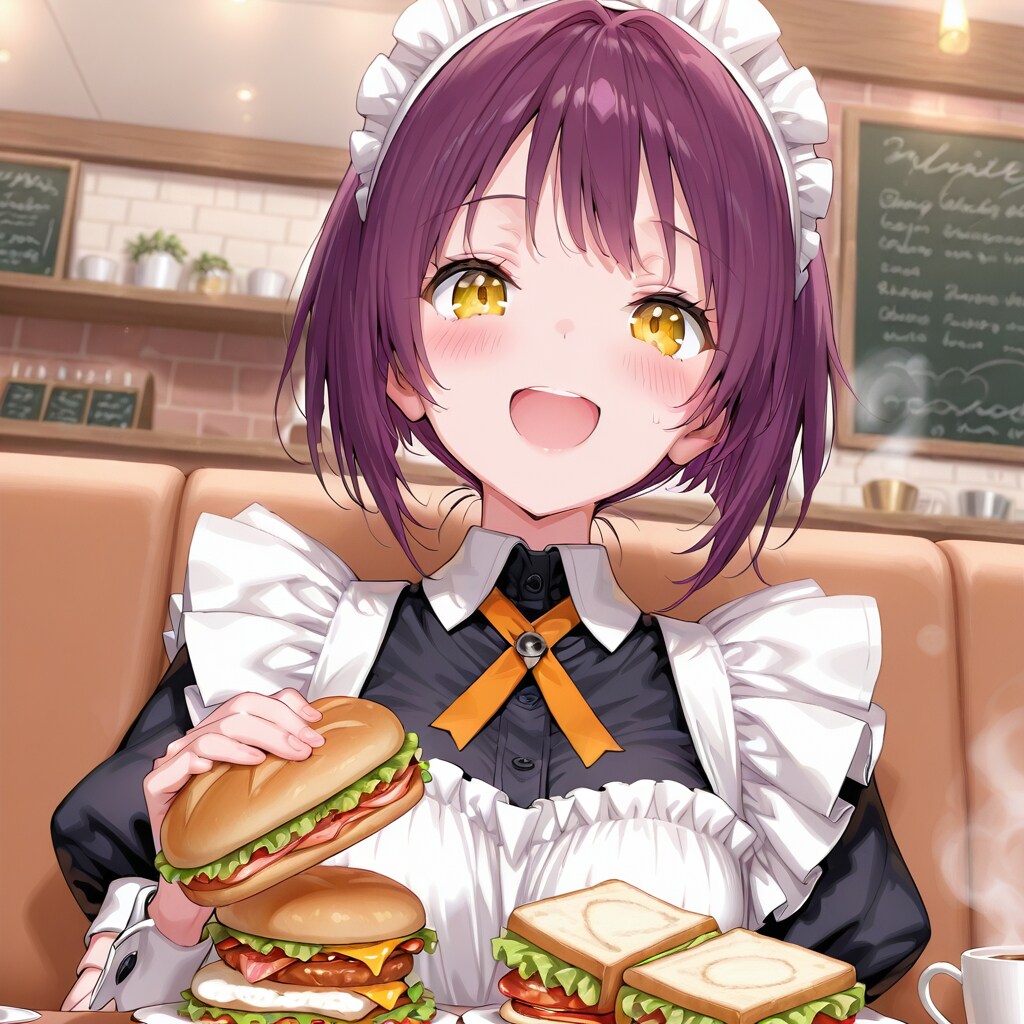 お昼ですよ。たくさん食べて午後も頑張ってくださいね。