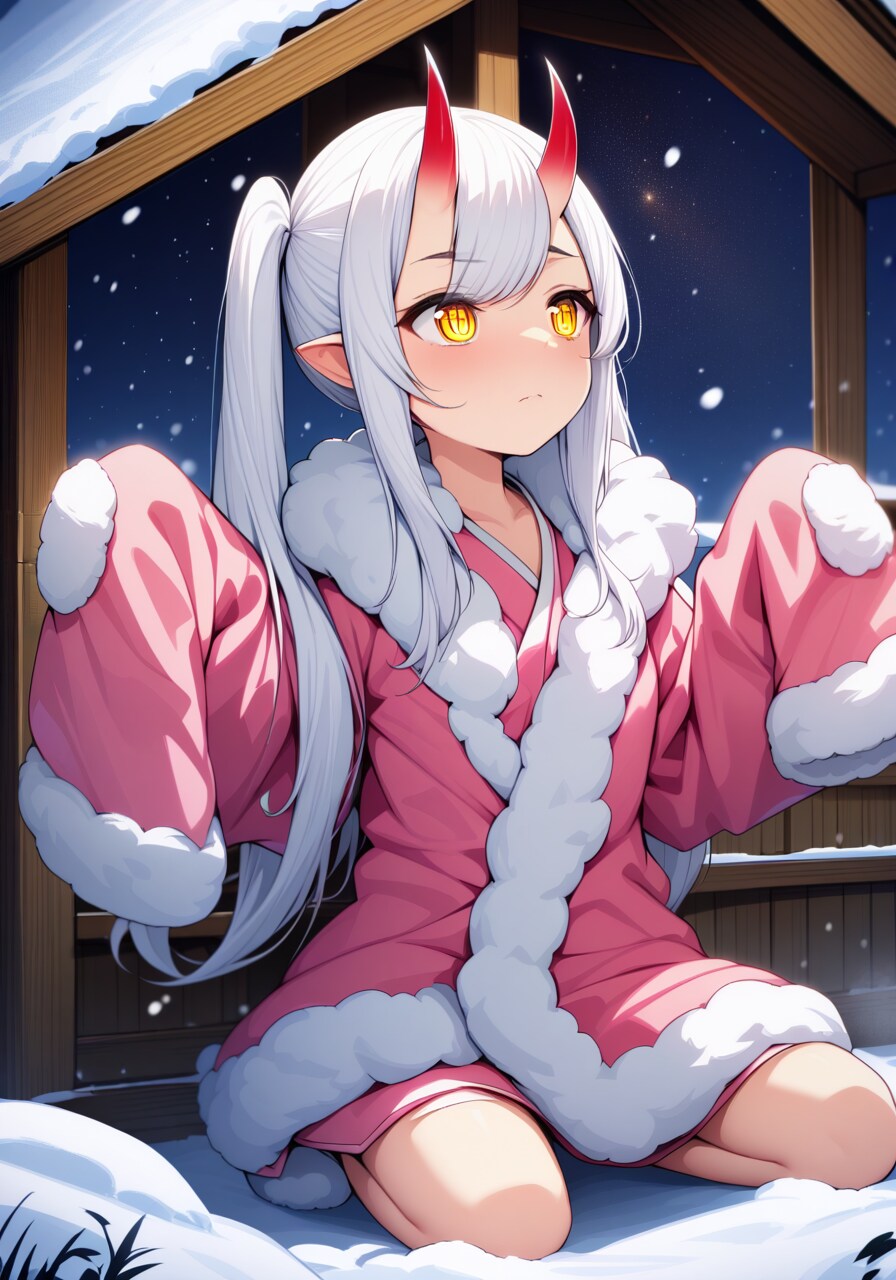 「雪は冷たくて柔らかいから遊びたい」 | の人気AIイラスト・グラビア