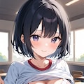 黒髪ショート体操着 6枚目