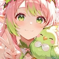 カラシニコフ月島家の桜ドリアードちゃんとハイチーズ（１）もふぴよ　niji7 4枚目