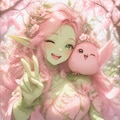 カラシニコフ月島家の桜ドリアードちゃんとハイチーズ（１）もふぴよ　niji7 2枚目